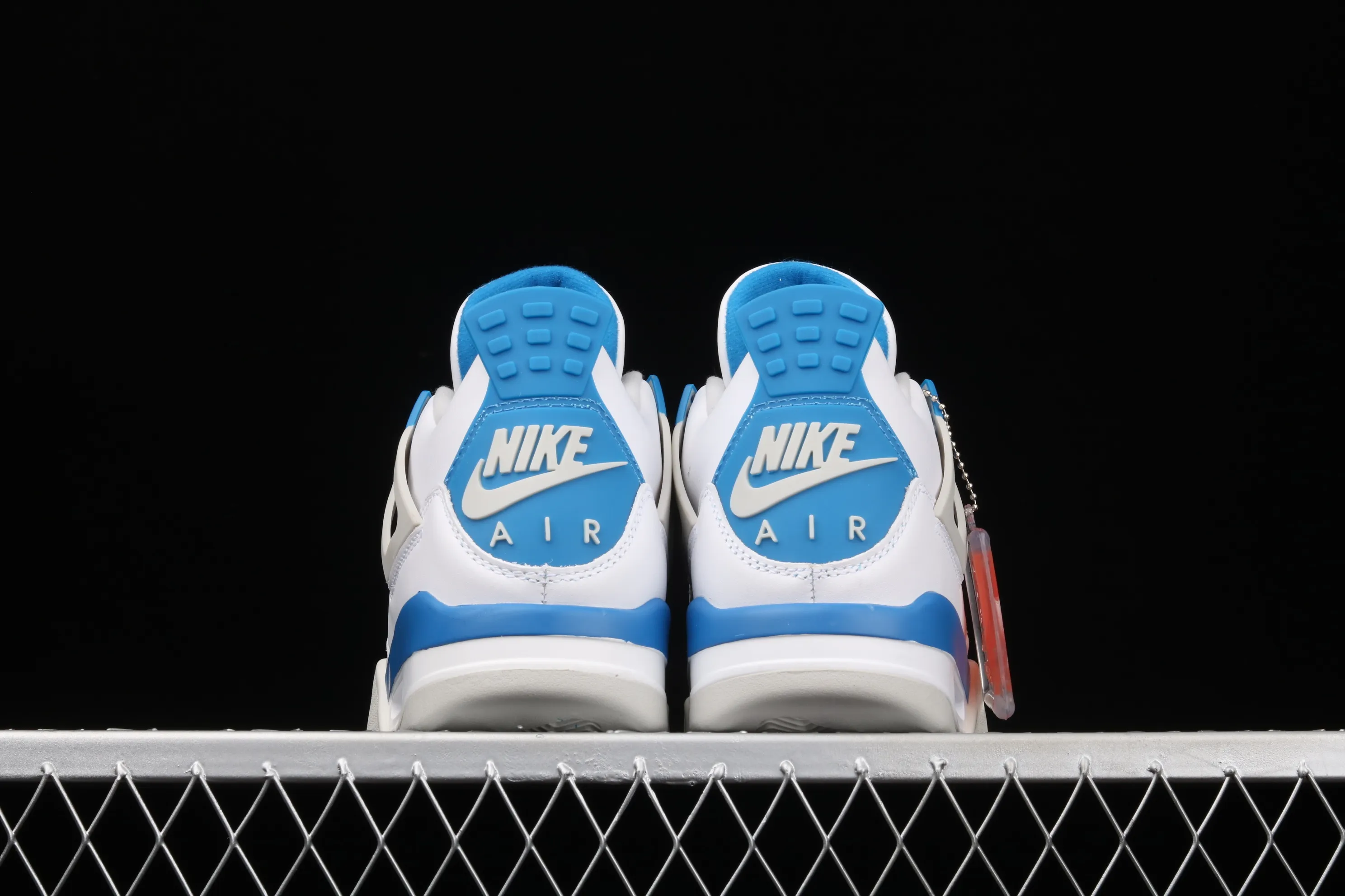 All categories Air Jordan Jordan series basketball shoes Air Jordan 4 pure original Air Jordan 4 Retro "Military Blue" AJ4 Joe 4 white blue 308497-105